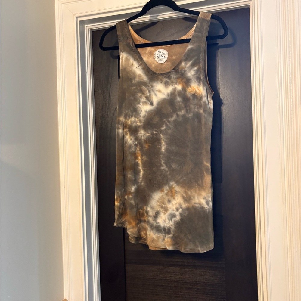 Earthy Tie-Dye Tank Top. Boutique find!